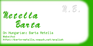 metella barta business card